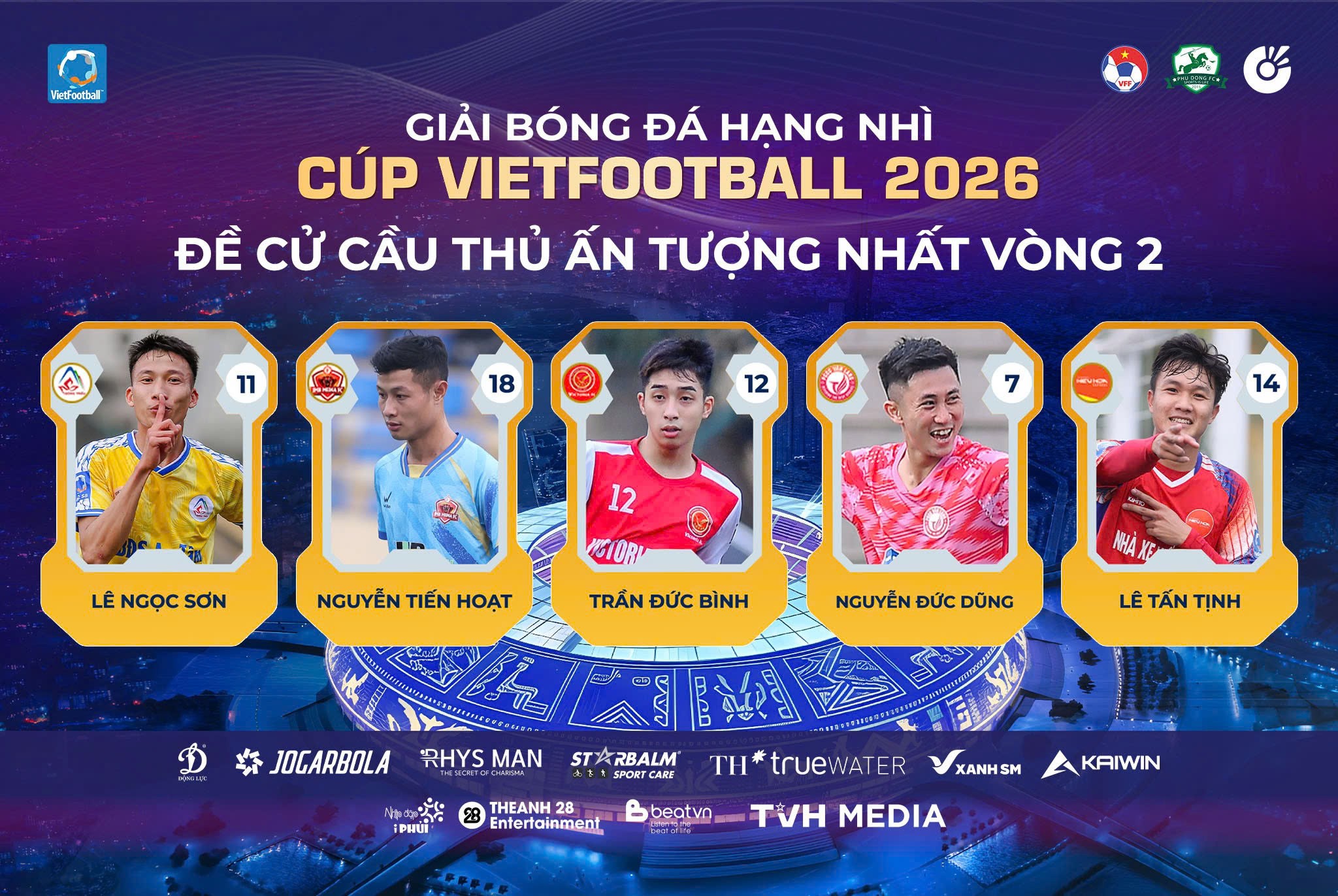 Bình chọn cầu thủ ấn tượng vòng 2 HL2-S8